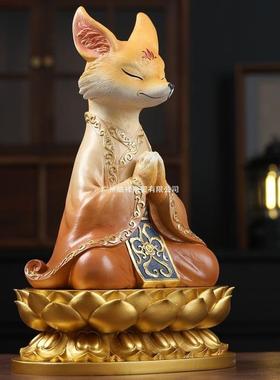五狐狸柜摆件仙狐仙PDD10020像体堂口供厅奉客玄关电视灵狐装饰品