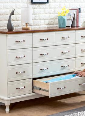 实木五卧斗柜抽屉式收纳柜户型五斗橱客厅储用物柜室小FSZ柜子家