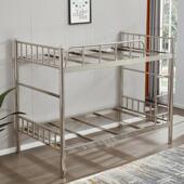 3高054加厚不锈钢床高低KWN上下铺铁床宿舍层家用双人1.米双大人