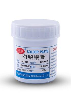 吉PBF田有铅锡膏锡Sn6Pb37LED浆免SMT清洗锡膏4号粉有铅锡3膏