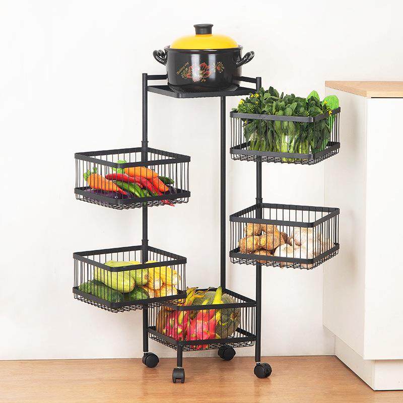 可移动用厨房能旋转线型款旋收纳置物架家落地多层菜果篮子多功放,收纳整理,书桌收纳置物架,淘宝优惠券,粉丝福利购,淘宝优惠卷