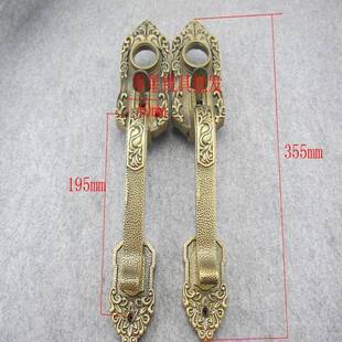 老式大把手仿青古铜拉手门锁罗普斯门锁防盗按锁压锁大无品牌/金