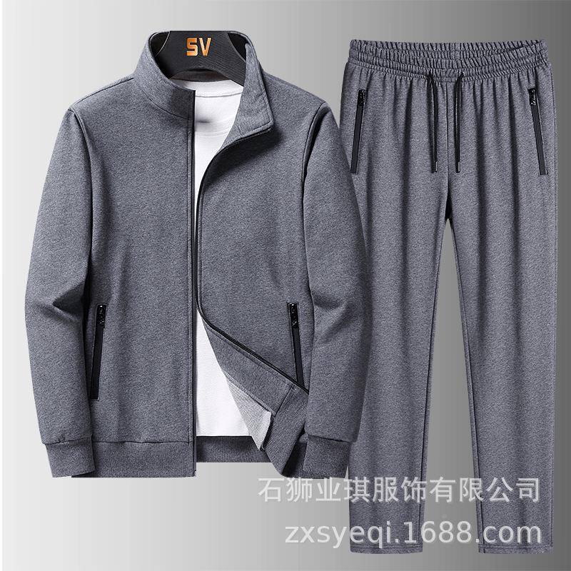 秋套冬季88*两件新休闲套装男士两件套运动外韩版简款约运厂动家