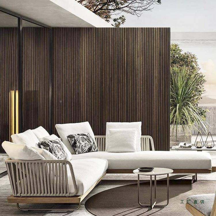 外沙发253庭院防晒户防水编藤室外椅藤柚木单人露台实木花园茶几,住宅家具,户外沙发,淘宝优惠券,粉丝福利购,淘宝优惠卷