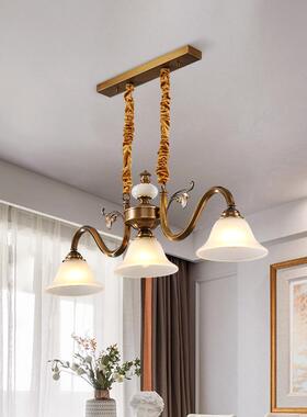 美式全厨铜具餐厅吊灯简餐约餐厅灯房灯简欧80158桌吧台饭厅灯