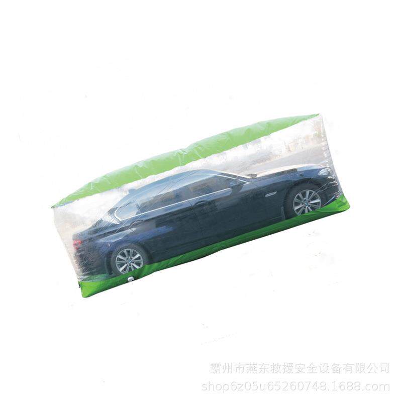 PVC250719树水脂涤纶高强丝防车衣抗洪防汛充气车衣便式式可携折