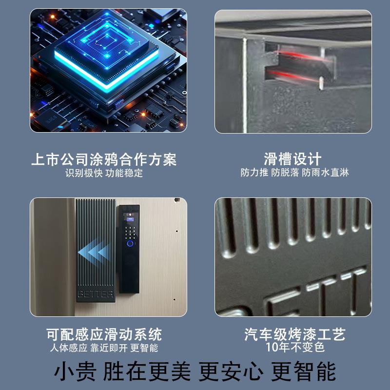 智能锁别藏ZL-1墅双开门隐式开欧式庭院防对仿古指纹锁防水盗门锁