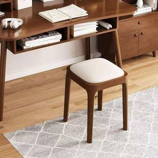 实木子家4646用叠放软客包板凳厅木头矮凳简约现代小凳方凳餐桌可