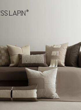 奢搭米板间抱枕家居咖枕澜品套NIE样轻客厅沙发靠枕方枕酒店腰包