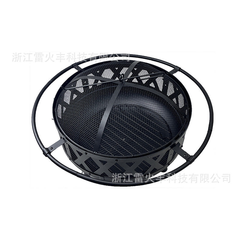 户外庭院圆形取暖柴火烧烤炉