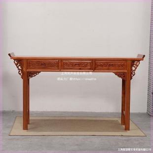 明清仿古实692堂榆木家用供桌佛桌条案中式木长条台香供案神台农