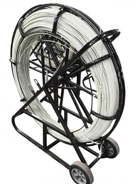 电工穿线工具璃钢管道穿QDU线器引玻线通信穿管器8#50米带器架子