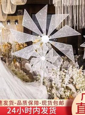 婚庆风旋车装饰礼道具舞台铁46556艺路引婚电动转摩天轮场景摆件