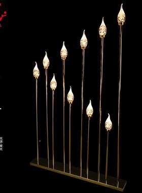 新款电镀金尖色灯泡路引灯婚礼步高56586升烛步台舞台立式置布装