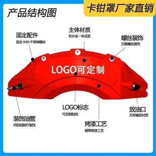3系卡钳罩5系4系3iXXi4铝合金URS刹M套卡钳改车装 饰套件 轮毂3装