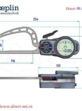 德国KROEP规LIN数管壁厚度测量卡K3R显30S管壁外81911卡规RC330S