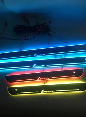 免破线感应款适用于Lorinser罗伦士流光动态LED灯门槛条迎宾踏板