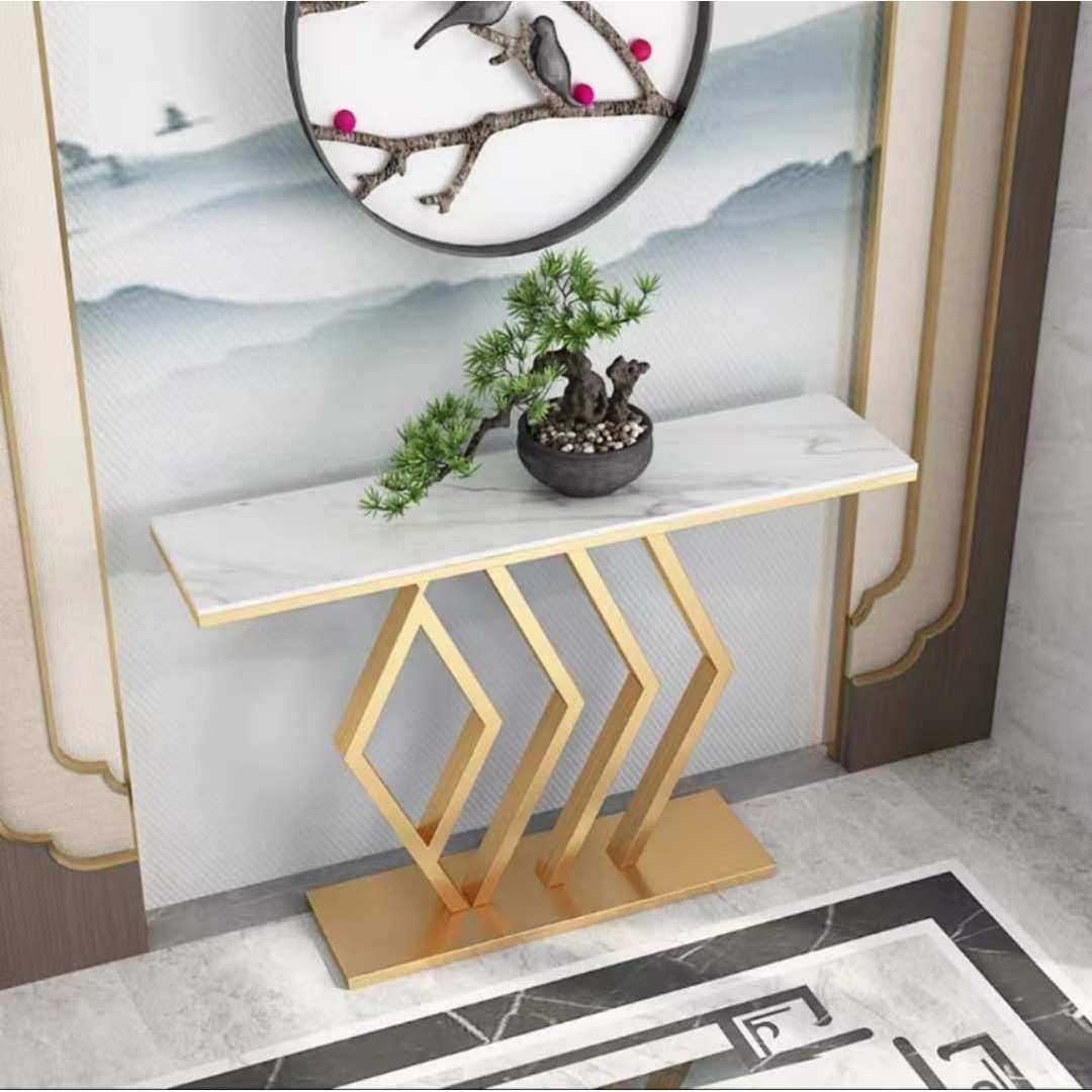 简约靠墙玄关架桌现代入户玄关柜玄关台轻奢岩板玄关桌半圆端景台,3C数码配件,摄像机配件,淘宝优惠券,粉丝福利购,淘宝优惠卷