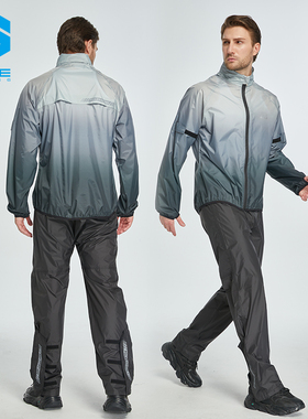 POLE摩托车骑行雨衣雨裤套装轻薄分体式男女机车防雨防水服防暴雨