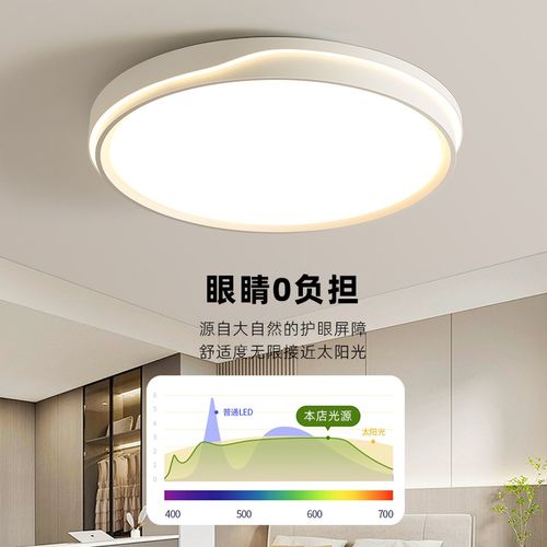 全光谱护眼卧室灯2025年新款客厅灯现代简约LED吸顶灯房间主卧灯