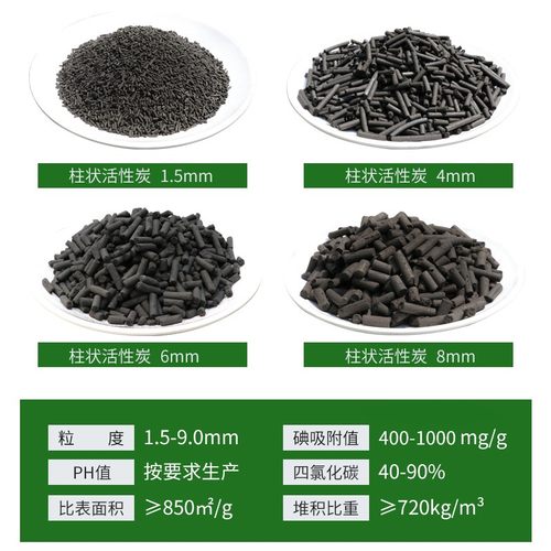 工业活性炭柱状颗粒废气处理散装过滤用污水吸附环保箱工厂用