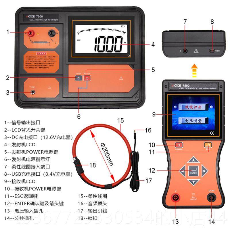 高档利电故障测试仪地下带别电停电电缆识仪断缆点高压地埋线探测,五金/工具,其它仪表仪器,淘宝优惠券,粉丝福利购,淘宝优惠卷