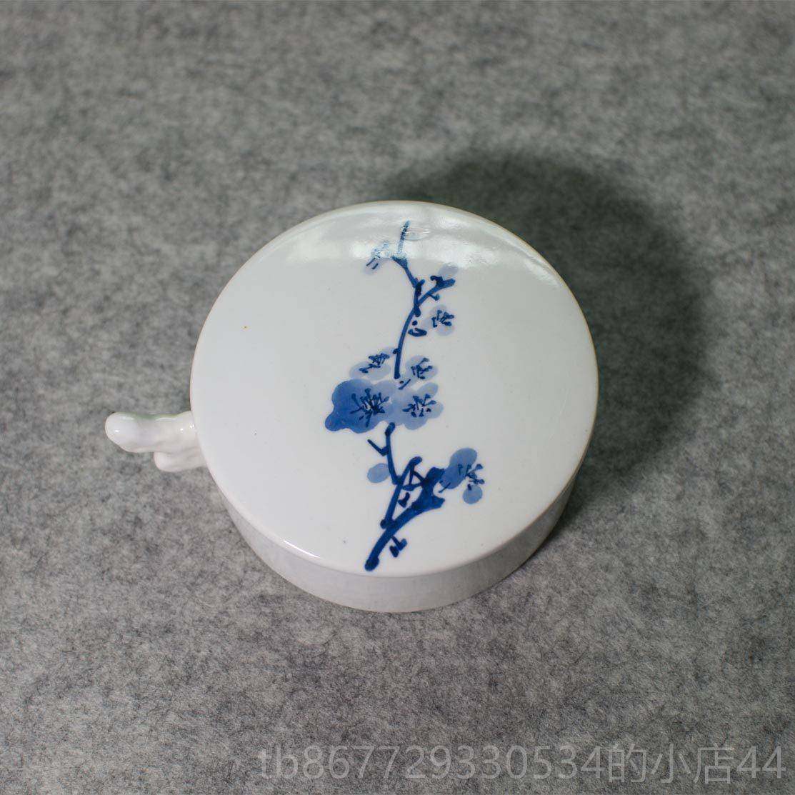 高档景德镇带陶瓷手绘墨盒墨海四文房宝舔笔墨搁斗毛笔笔墨池砚台,文具电教/文化用品/商务用品,文房四宝,淘宝优惠券,粉丝福利购,淘宝优惠卷