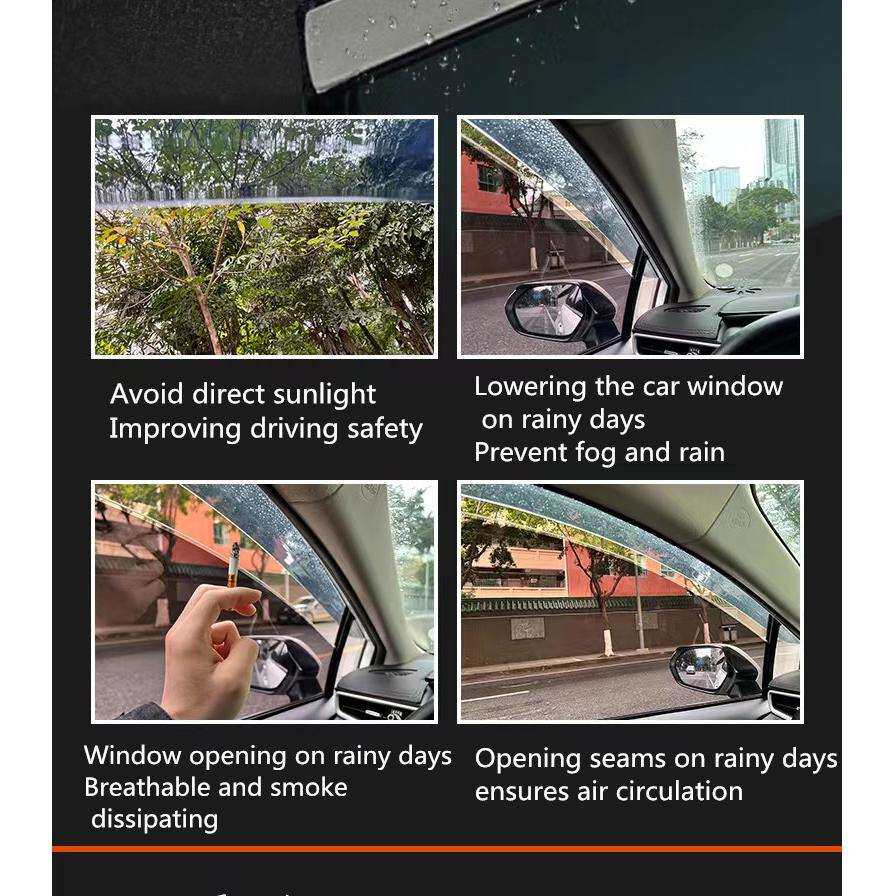 适用吉利博瑞/博瑞GE/GC9晴雨挡车窗雨眉遮阳板改装 Window Visor