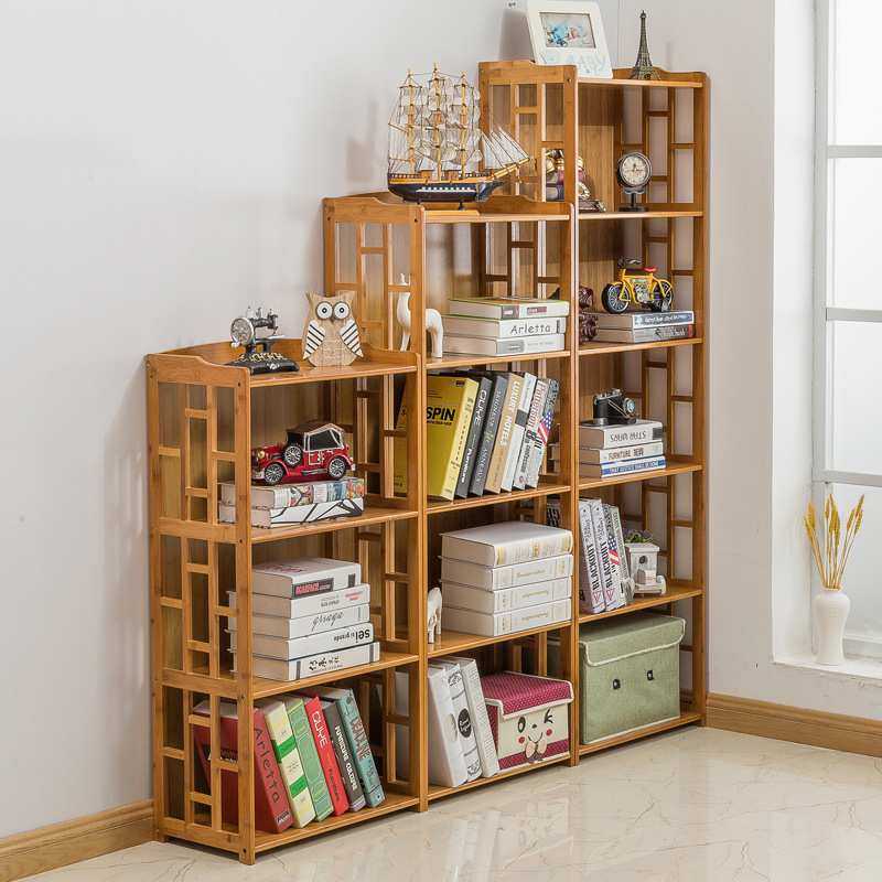 0J学生书架置物架落地楠竹简易纯竹板儿童书房简约家用收纳教室书,3C数码配件,摄像机配件,淘宝优惠券,粉丝福利购,淘宝优惠卷