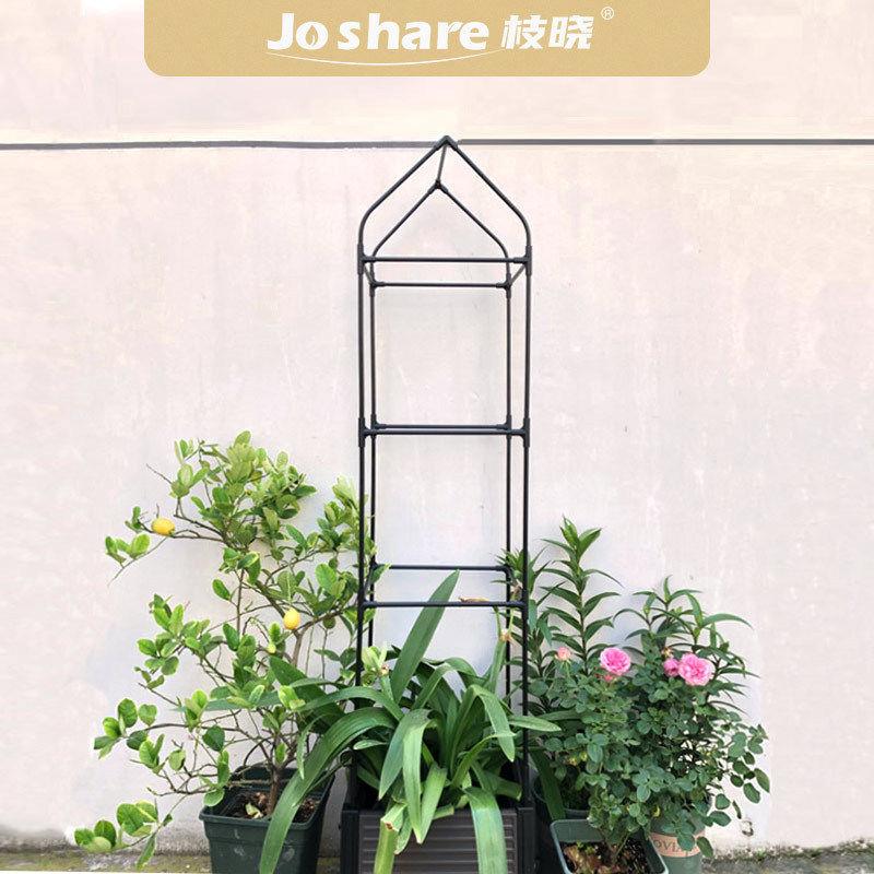 枝晓 尖顶种植套装 种菜支架杆菜架子植物丝瓜爬藤架带轮可移动