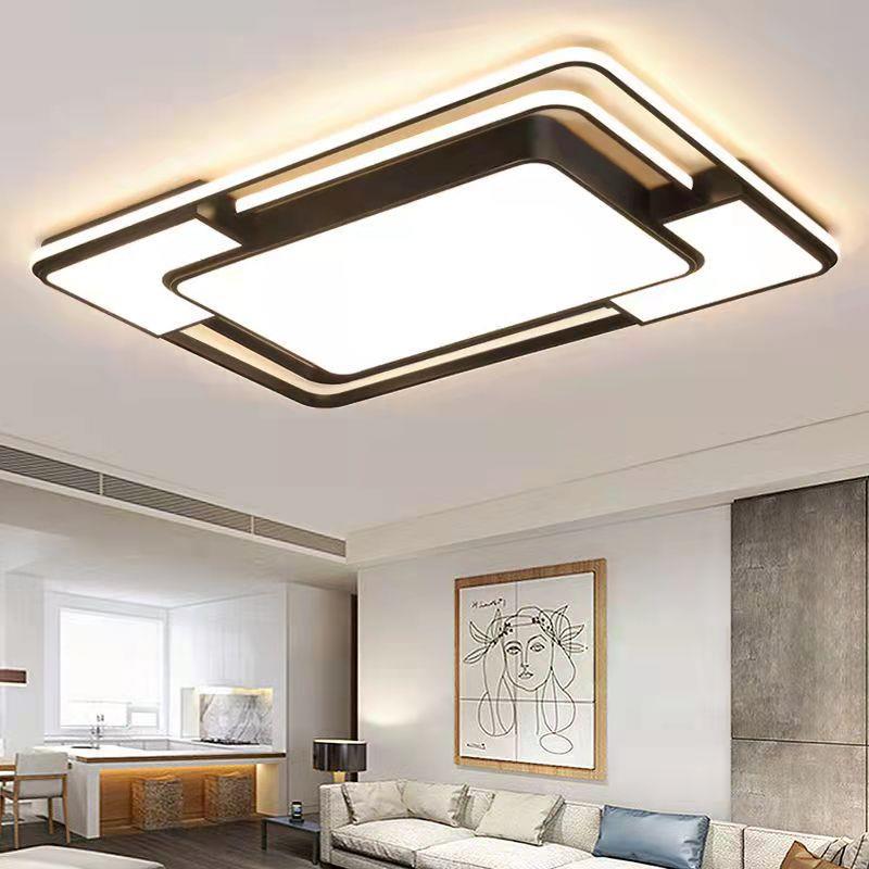 厅灯客现代简约气20大22年新款led吸顶灯卧室灯灯合具组92988全屋