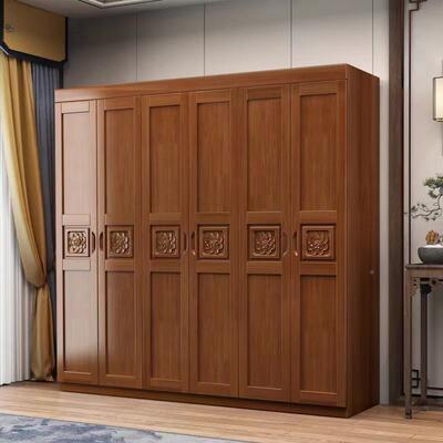 实现代简约木出衣柜家用卧室租房经济型YY-05559中式木质储物平开