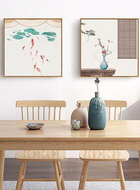 海棠依QZ202101旧新中式客厅挂画中国风厅墙面饰画风装餐关铃卧室