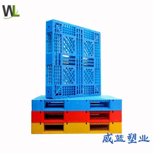 网格田塑料托储UKR仓货架防潮卡板四面进字叉运盘输电动手动叉车