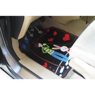 时乳尚可爱卡通汽车胶垫防脚水防情YGQ侣滑爱情5片装