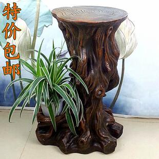 工艺假山流风水喷泉水子DVB轮花盆景架放鱼盆鱼缸底座客厅阳台希