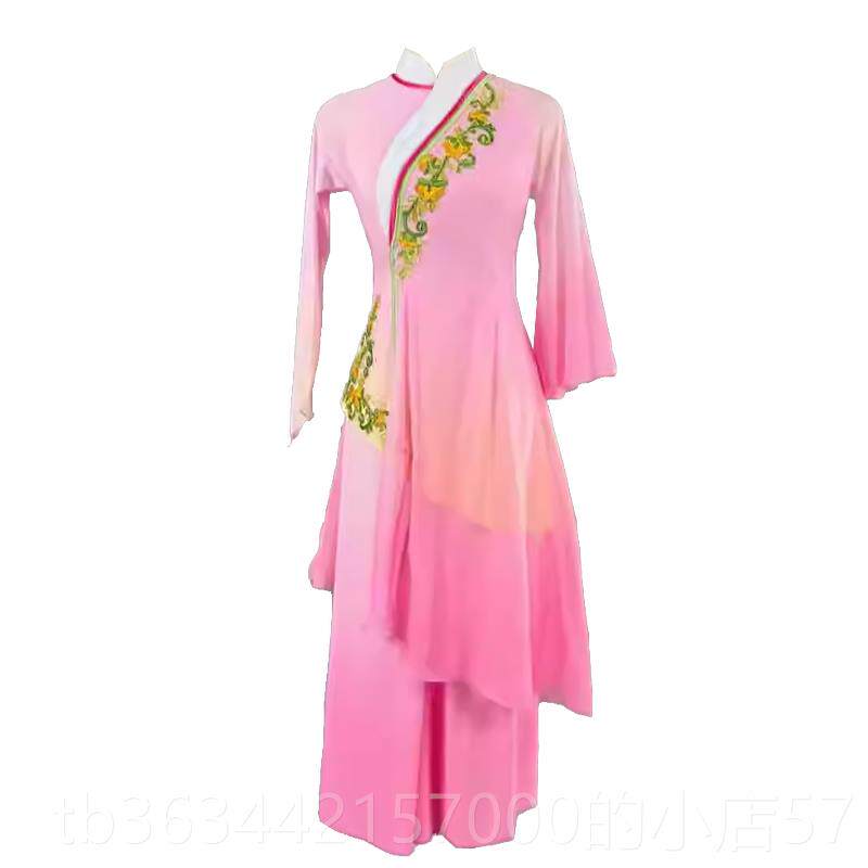 高档童儿童醉中风舞蹈演出服女艺考国风女秧歌舞扇子舞古典表演春