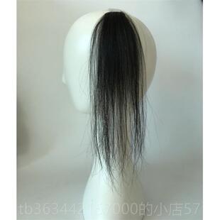 高档朵丝纯手织真发顶补发片 直发假发片 两侧隐形无痕头高增发垫