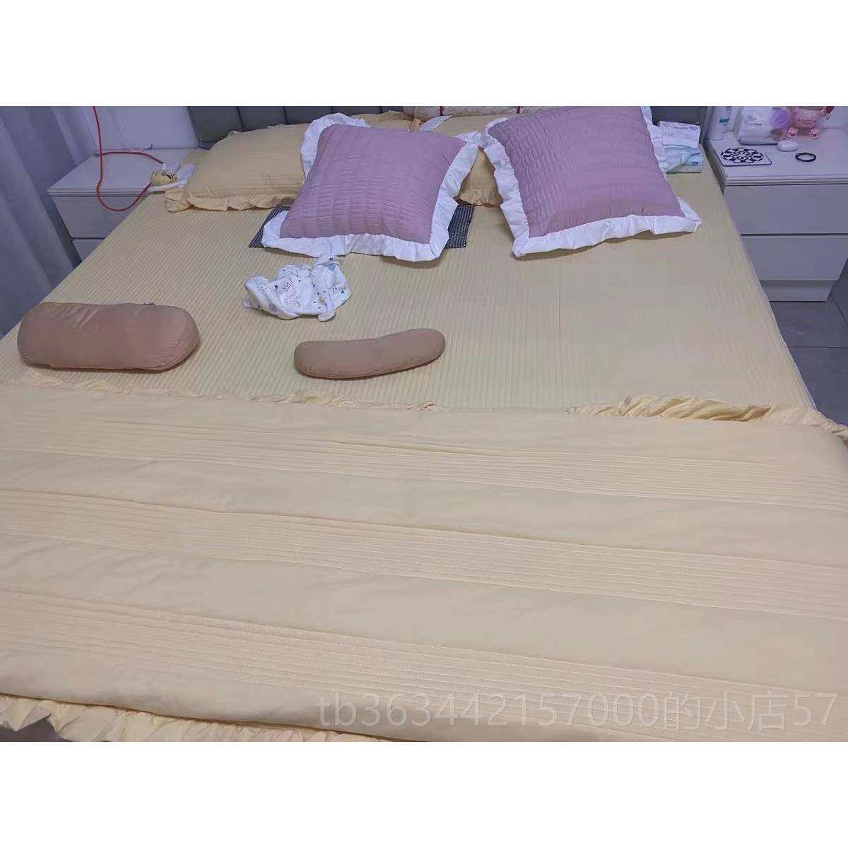 高档厚夹棉冬天磨毛被套四件套 套0带床裙4件套床笠三件 被罩1加5
