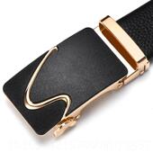 高档带男自动扣头层牛真皮韩版 闲青年休腰带纯牛皮潮流皮商务裤 腰