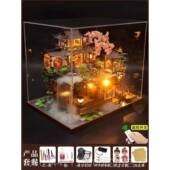 高档中风D国IY小屋世外仙手拼装 房子境别墅模型玩具古建工筑生日