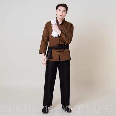 高档红船蹈演出服装群战演服长袍民国五四年运动青学生装抗补丁农图片