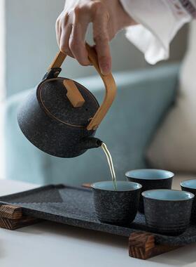 简美JM-tz308家用提日办梁壶一壶茶四杯客厅式具泡茶公室茶盘功夫