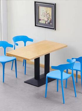 应厂家供食堂餐桌六椅工地学校食堂餐厅四人人YDG配套食堂桌餐椅