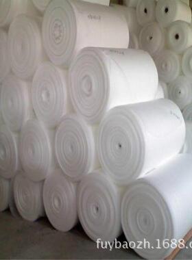 供应0.寸5mm厚度白色棉单双面覆膜泡WBW卷珍珠棉单张膜尺卷可定做