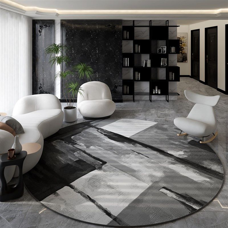 高端定制圆形客厅地毯家用防滑沙发茶几地垫书房转椅脚垫入户门垫,居家布艺,地毯,淘宝优惠券,粉丝福利购,淘宝优惠卷