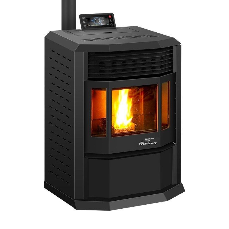 生物质颗粒取暖炉真火壁炉烧木柴火家用室内冬季智能无烟采暖炉子