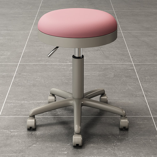 美发凳带轮理发店洗头剪发转椅圆凳化妆凳子升降大工凳美容院专用