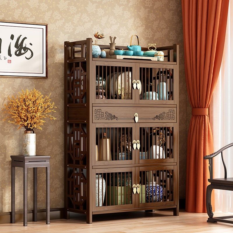 博古架茶架茶柜茶具置物架茶室置物柜摆件茶叶收纳柜茶壶柜摆放架