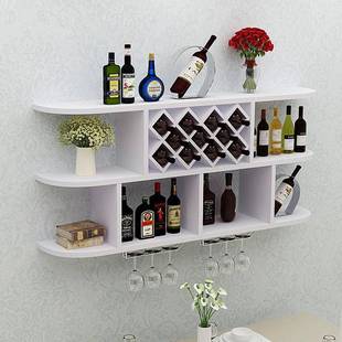 RTSp6rtd现代约简挂酒柜酒架上置物架墙菱壁形酒格餐厅挂壁挂酒柜